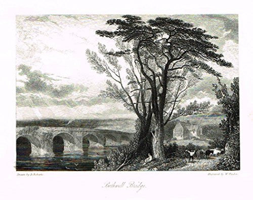 Waverley's Keepsake - "BOTHWELL BRIDGE" - Steel Engraving - 1853