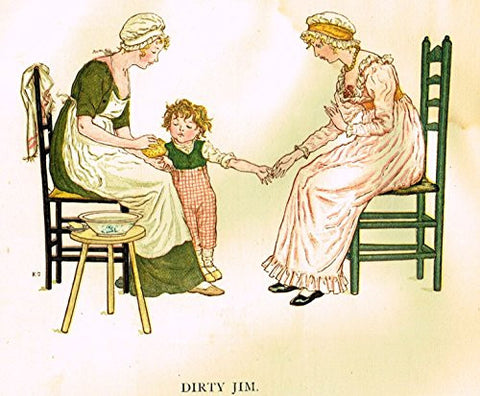 Kate Greenaway's Little Ann - DIRTY JIM - Chromolithograph - 1883