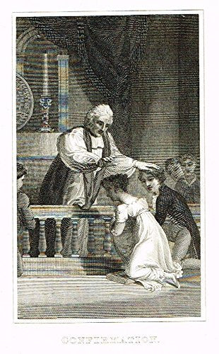Burkitt's Book of Common Prayer - "CONFIRMATION" - Copper Engraving - 1820