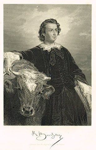 Duyckinck's Portraits - "ROSA BONHEUR" - Steel Engraving - 1874