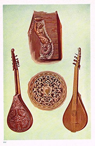 Hipkins Musical Instruments - "Cetera" - Stipple Chromolithograph - 1923
