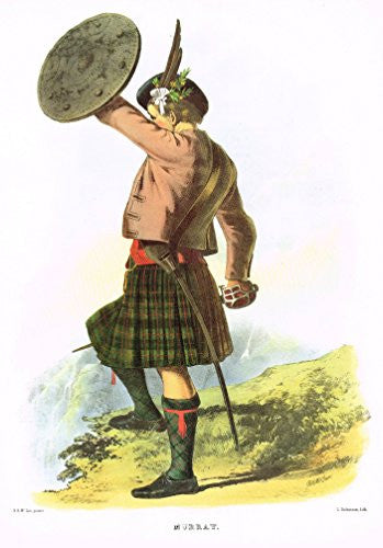 Clans & Tartans of Scotland by McIan - "MURRAY" - Lithograph -1988