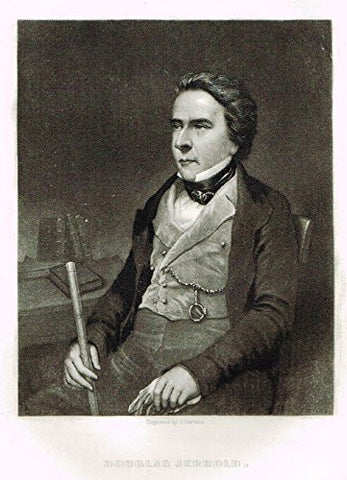 Tappan's Illustrious Personages - "DOUGLAS JERROLD" - Mezzotint - 1853