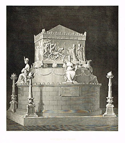 Cicognara's Works of Canova - "MONUMENT OF NELSON" - Heliotype - 1876