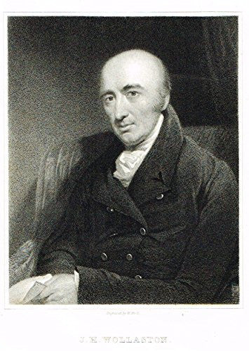 Knight's Gallery of Portraits - "J.H. Wollaston" - Steel Engraving" - 1833