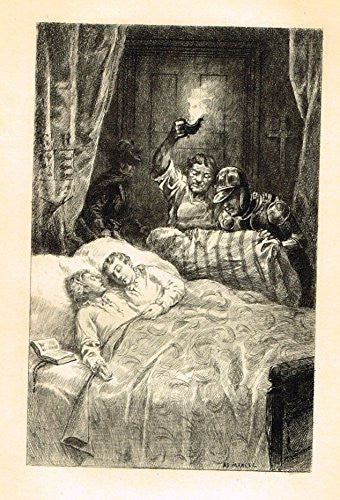 Heneage's Memoirs - "SUDDENLY WRAPPED THEM UP" Etching by Marcel -1900