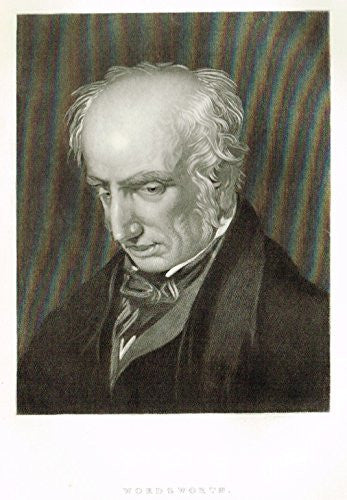 Tappan's Illustrious Personages - "WORDSWORTH" - Mezzotint - 1853