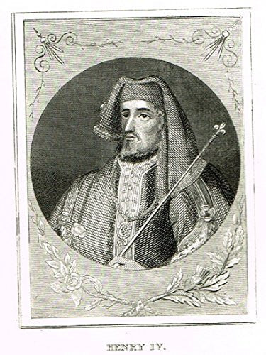 Miniature History of England - HENRY IV - Copper Engraving - 1812