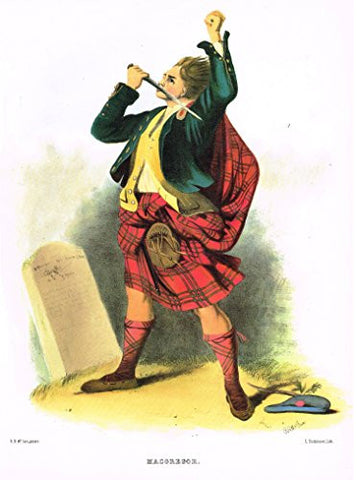 Clans & Tartans of Scotland by McIan - "MACGREGOR" - Lithograph -1988