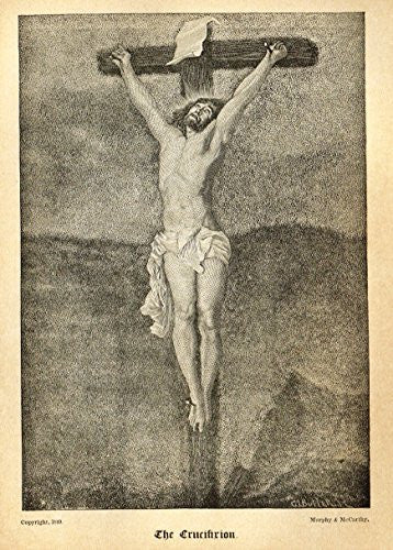 Half Hours with the Servants of God - "THE CRUCIFIXION" - Engraving - 1891