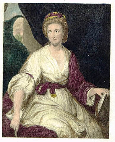 Colored Lithograph - LADY DIANA BEAUCLERK by Joshua Reynolds - c1895