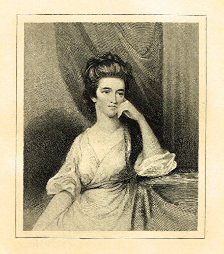 Memoirs of the Court of England - THE COUNTESS OF ALBANY - Photo Etching - 1880