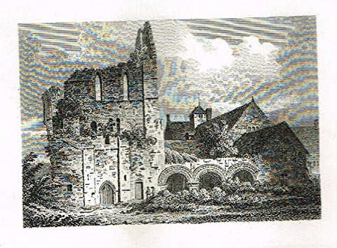 Miniature Topographical Views - "TWO UNIDENTIFIED CHURCHES" - Copper Engraving - 1808