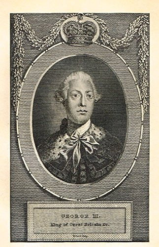Memoires of the Court of England - GEORGE III, KING OF GREAT BRITAIN - Photo-Etching - 1843