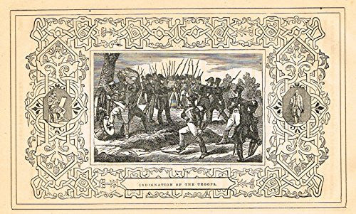 Frost's 'The American Generals' - "INDIGNATION OF THE TROOPS" - Woodcut - 1848