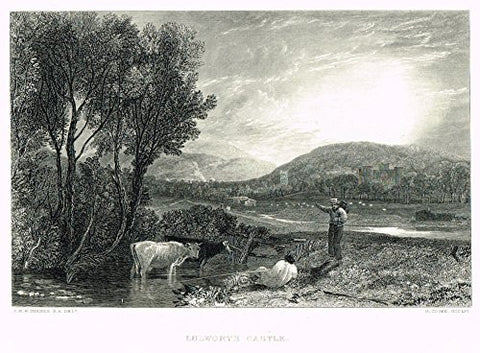 Turner's Landscapes - "LULWORTH CASTLE" - Steel Engraving - 1879