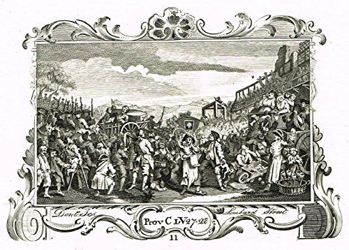 Hogarth's Illustrated - "IDLE PRENTICE - EXECUTED AT TYBURN" - Engraving - 1798