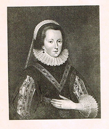 Memoirs of the Court of England - COUNTESS OF SOMERSET - Photo Etching - 1880
