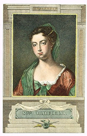 Colored Lithograph - MRS. OLDFIELD by RICHARDSON - c1895