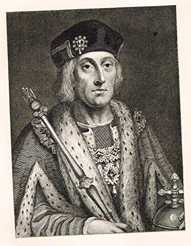 Memoires of the Court of England - HENRY VII - Photo-Etching - 1843