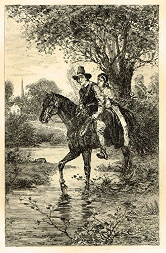 Heneage's Memoirs of England - "CHARLES II ESCAPING AFTER BATTLE OF WORCESTER" -1900