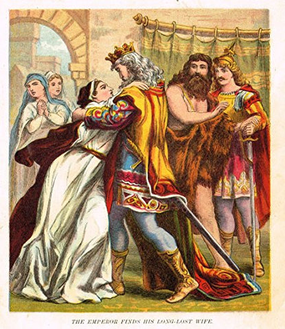 McLoughlin's Valenitne & Orson - EMPEROR FINDS HIS LONG-LOST WIFE - Chromolithograph - 1884
