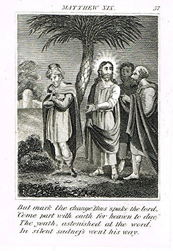 Miller's Scripture History - "MARK THE CHANGE, THUS SPAKE THE LORD" - Copper Engraving - 1839