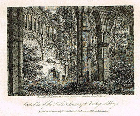 Miniature Topographical Views - "NETLEY ABBEY" - Copper Engraving - 1808