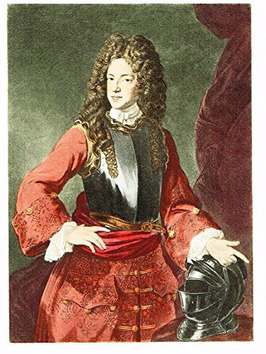 Colored Lithograph - PRINCE JAMES FRANCIS STUART by Ramsay - c1895