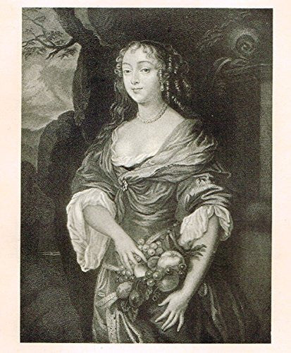 Memoires of the Court of England - MRS. MIDDLETON - Photo-Etching - 1843