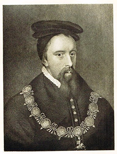 Memoires of the Court of England - THOMAS STANLEY, FIRST EARL OF DERBY - Photo-Etching - 1843