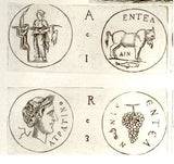 RARE SICILIAN COINS by Maier -1697- DI DIONISIO - Copper Engraving