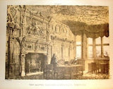THE CARVED PARLOUR - from "Old English Mansions" - c1895