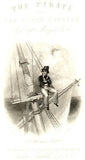 THE HAPPY GO LUCKY by Marryat - from Pirate -1845 - Antique Print