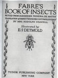 INSECTS by Detmold - 1921 - THE ANTHRAX FLY (Chromo)