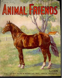 "Animal Friends"  by Piper - 1927 - "COLT IN FARMYARD" - Sandtique-Rare-Prints and Maps