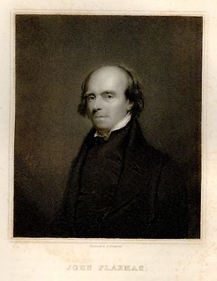 Gallery of Portraits -1834- JOHN FLAXMAN - Engraving