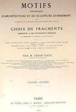 Motifs by Cesar Daly -1869 - "PLACE VENDOME -BATIMENTS" - Lithograph