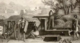 Iconographic by Heck -1851- "ANCIENT WEAPONS" - Antique Print