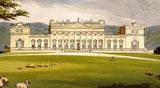 Morris's Seats, British Castles - 1866 - HAREWOOD HOUSE  - Chromo