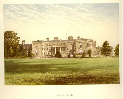 Morris's Seats, British Castles - 1866 - GOPSAL HALL - Chromolithograph