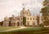 Morris's Seats, British Castles - 1866 - MORETON HALL - Chromolithograph