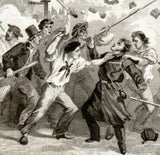 Abbott's Civil War -1865- ATTACK ON MASSACHUSETTES 6th - Sandtique-Rare-Prints and Maps