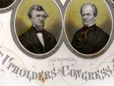 Abbott's Civil War -1865- UPHOLDERS IN CONGRESS - UNION - Sandtique-Rare-Prints and Maps