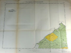 Deer Forest Commission Map - Scotland - "BUTT OF LEWIS - SHEET 111" - Chromo - 1892