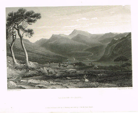 Finden's Country Scene - "LACHIN - Y - GAIR" - Steel Engraving - c1833