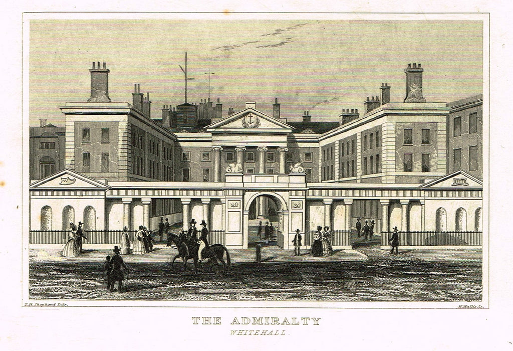 Dugdale's Miniatures - "THE ADMIRALTY" - Engraving - c1830