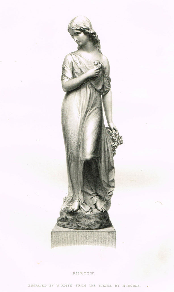 Art Journal's "PURITY" Steel Engraving by W. Roffe - 1871