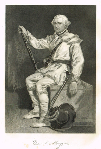 Duyckinck's National Portrait Gallery (Military) - "DANIEL MORGAN" - Steel Engraving - 1862