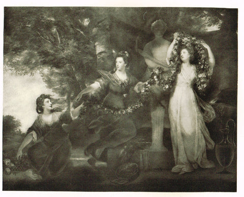Photogravure Print - "GRACE" from Joshua Reynolds - c1890
